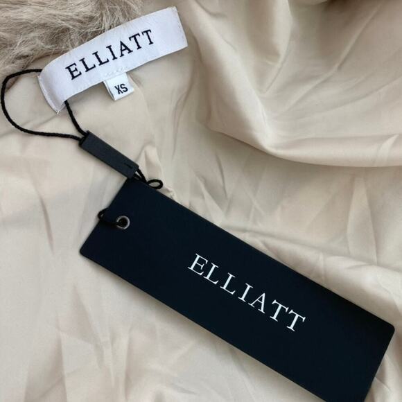 ELLIATT GENUINE SUEDE & FAUX FUR COAT JACKET NWT WOMEN’S BEIGE SIZE S/M - Picture 11 of 14
